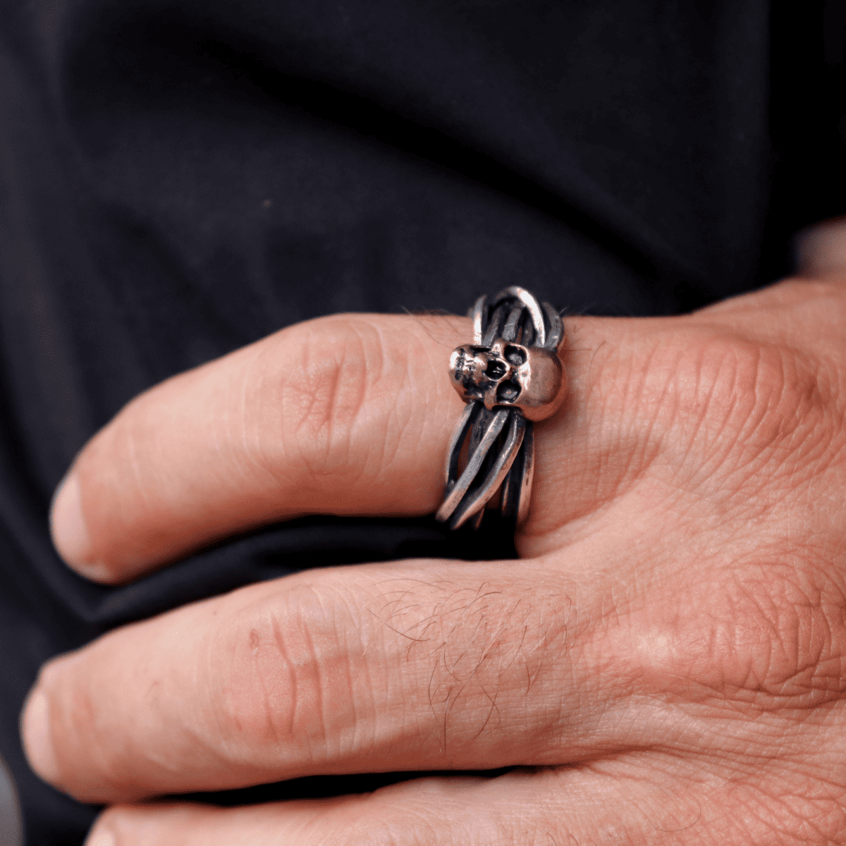 Brigid Skull Ring – Platadepalo