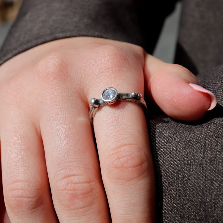 Anillo Mujer Nabil con Plata 925 y circonitas