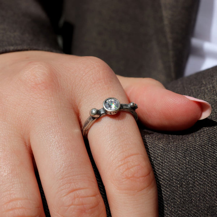 Anillo Mujer Nabil con Plata 925 y circonitas
