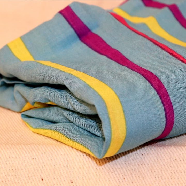 Sarong Unisex Azul Rayas