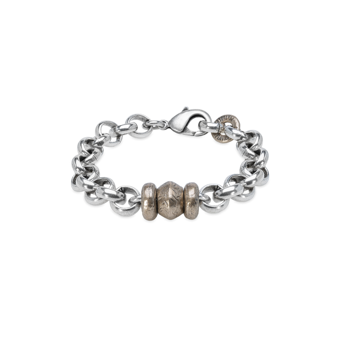 Pulsera Hombre Yuba de Plata 925 y bronce