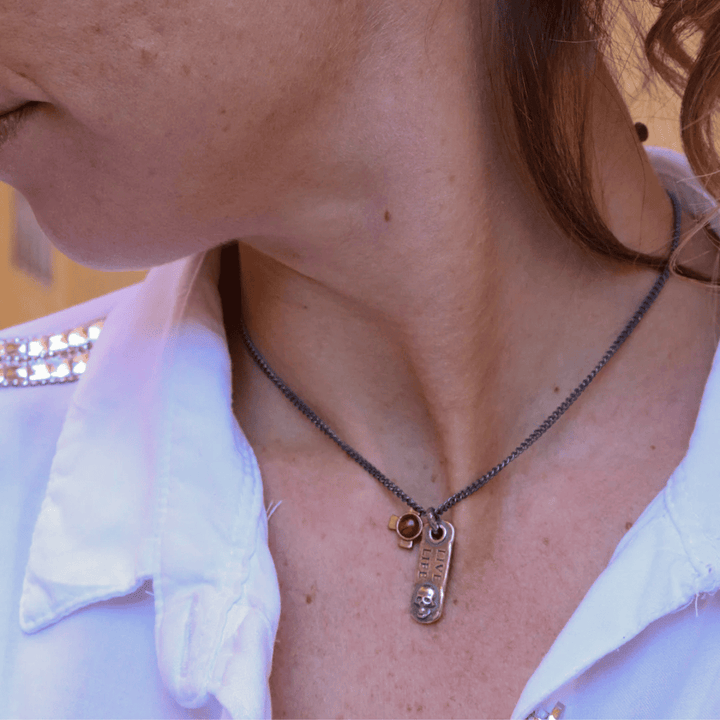 Collar Calavera Penghu en cadena