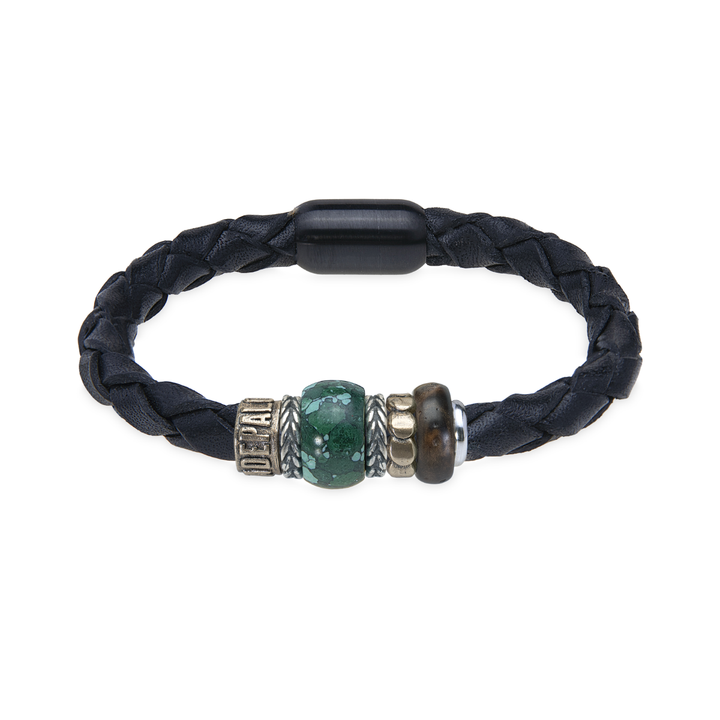 Pulsera de Cuero trenzado Hombre Marinduque