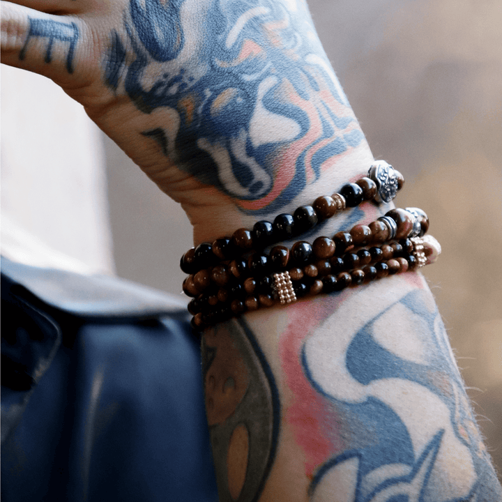 Pulsera Calavera Bolas Tatam