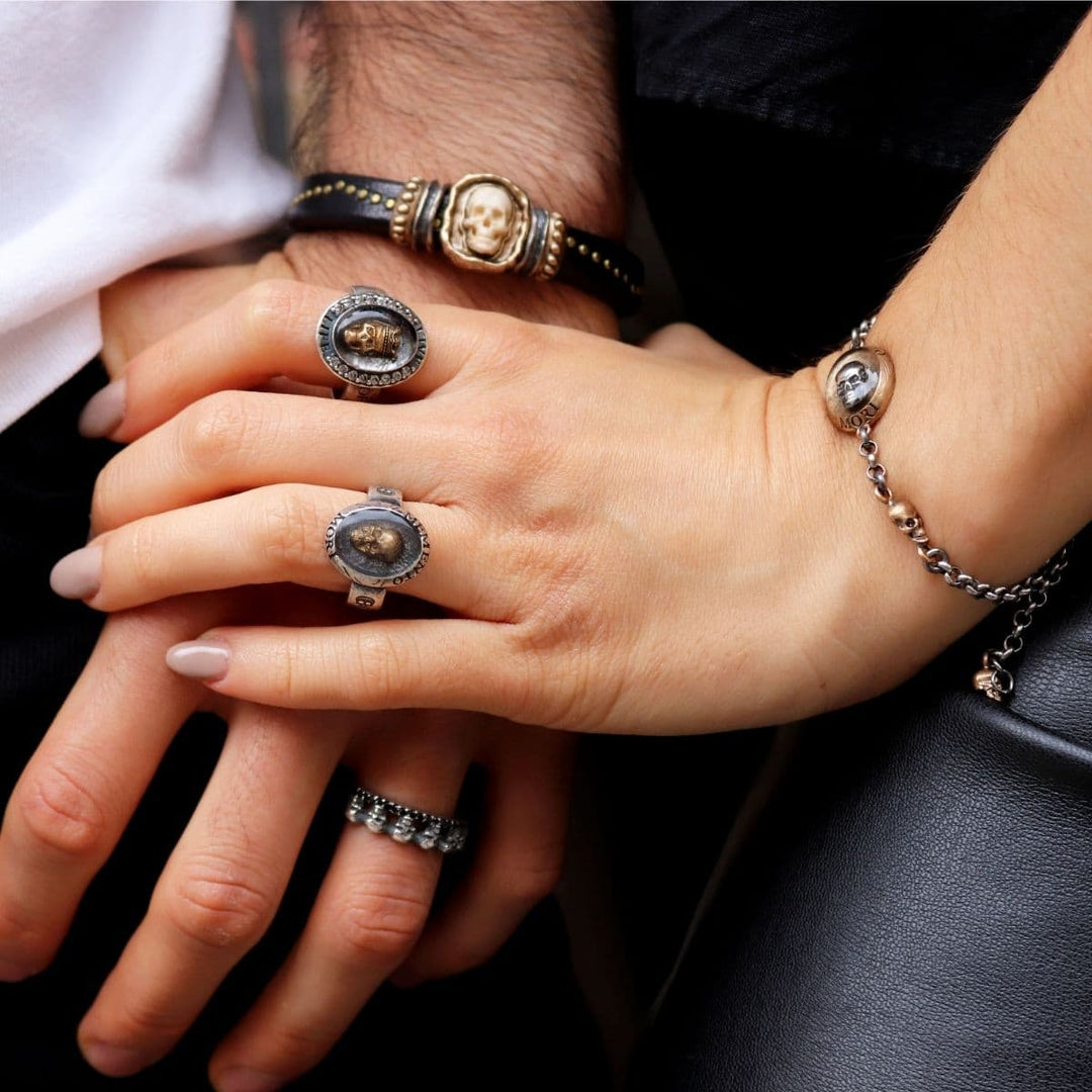 Anillo Calavera MEMENTO MORI Dauph en Plata 925