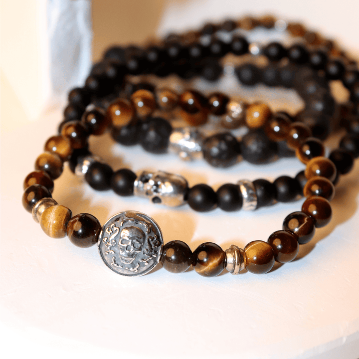 Pulsera Calavera Bolas Totem