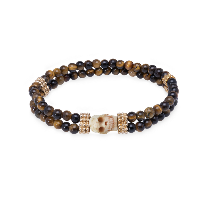 Pulsera Calavera Bolas Tatam