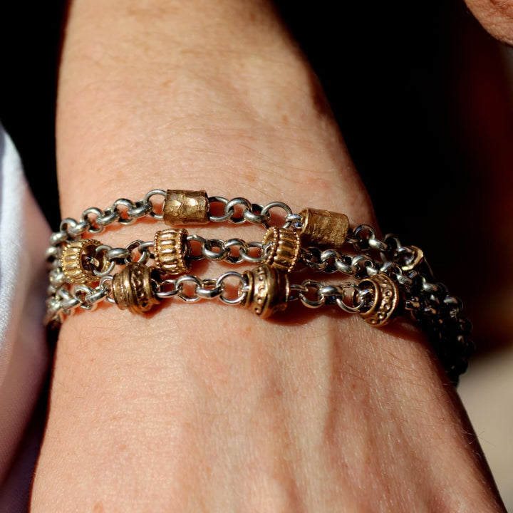 Pulsera Mujer Zafir con Plata 925 y bronce