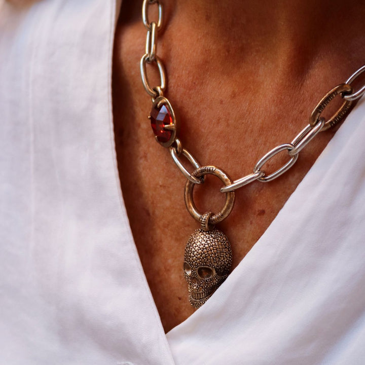 Truna Skull Necklace on Chain
