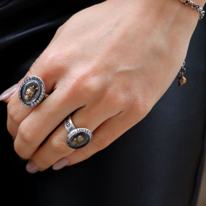 Anillo Calavera MEMENTO MORI Dauph en Plata 925