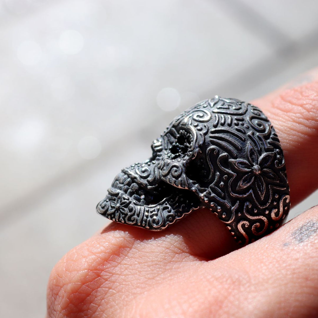 Anillo Calavera Blade
