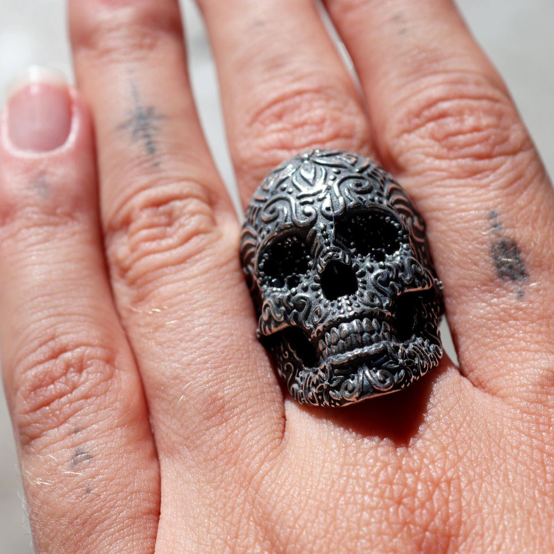 Anillo Calavera Blade