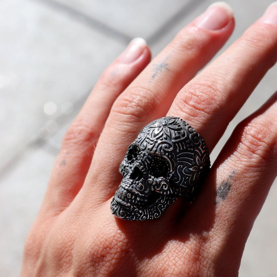 Anillo Calavera Blade