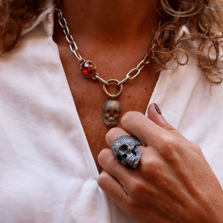 Anillo Calavera Blade