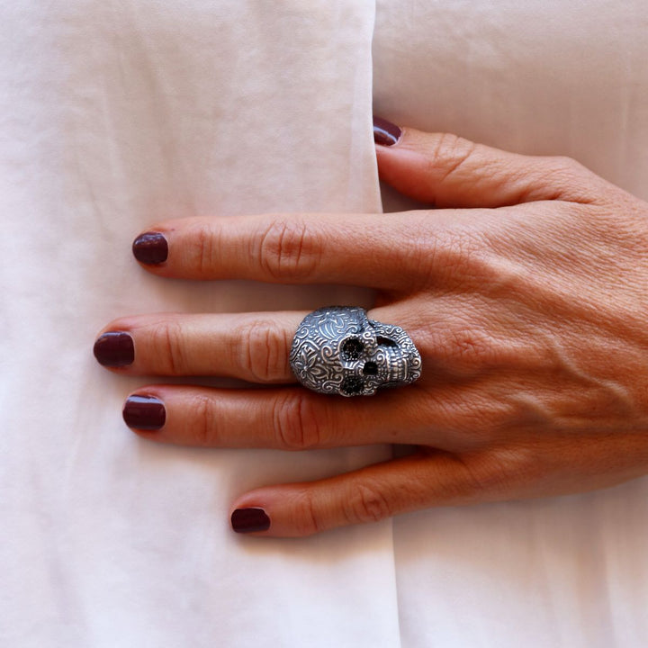 Anillo Calavera Blade