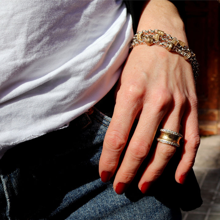Pulsera Mujer Zafir con Plata 925 y bronce