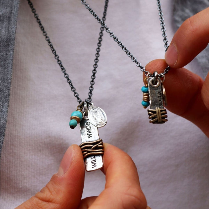 Collar Hombre Julitae Wild Winds de plata 925