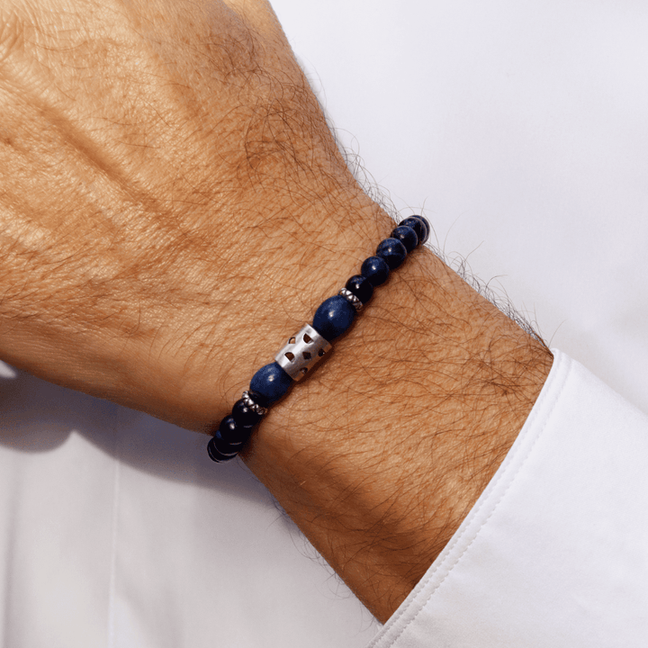 Pulsera Hombre Bolas Indigo