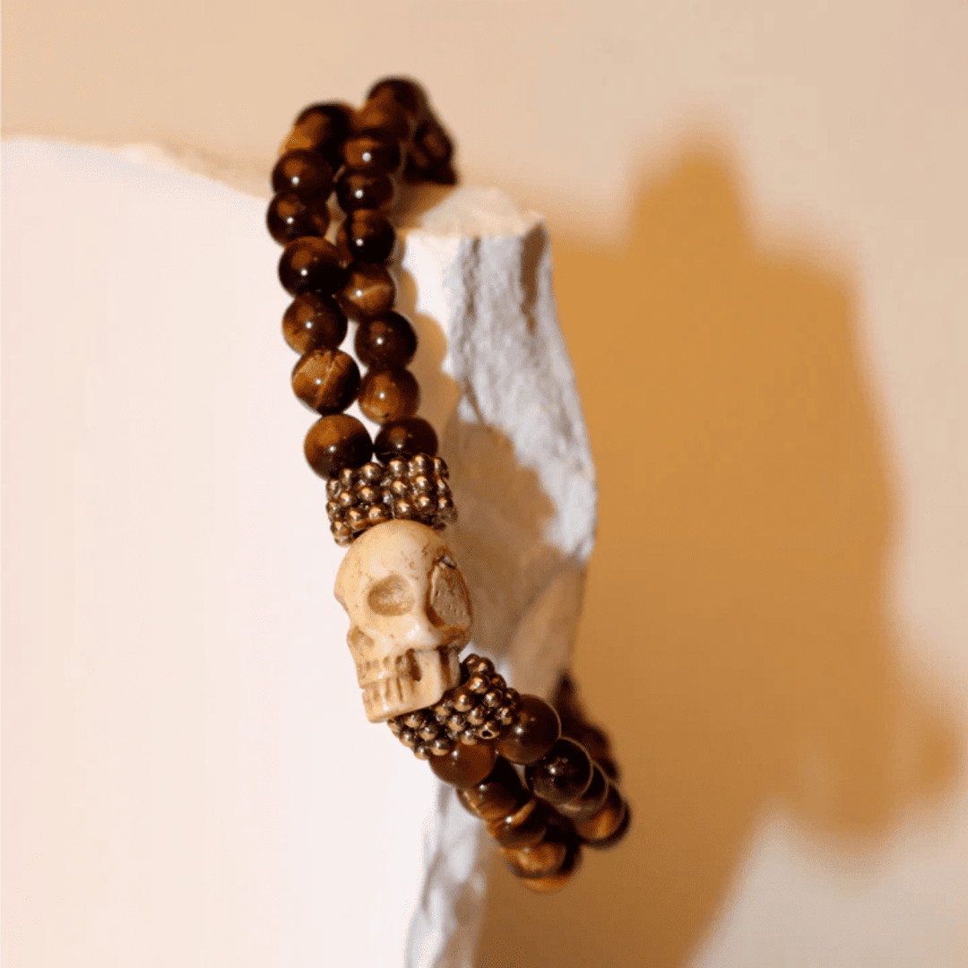 Pulsera Calavera Bolas Tatam