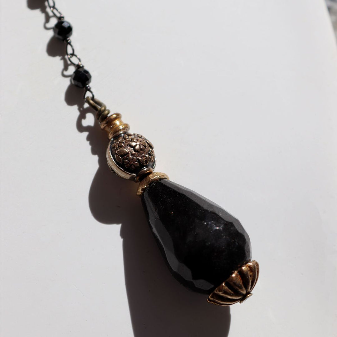 Collar Mujer Masbate de ónix y plata 925