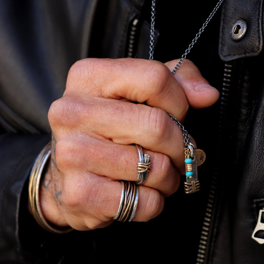 Anillo Hombre Sultán de Plata 925 y bronce