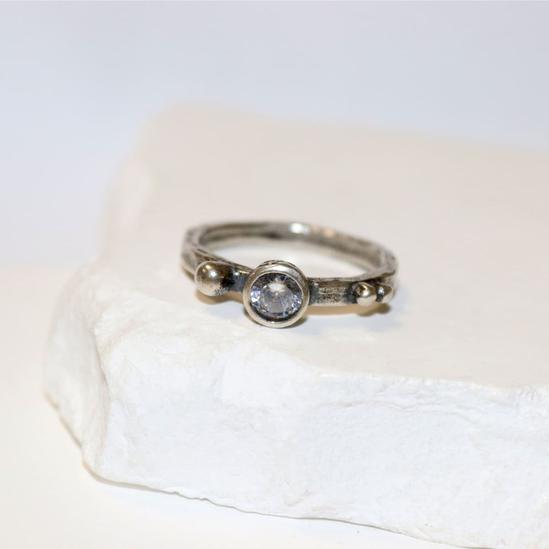 Anillo Mujer Nabil con Plata 925 y circonitas