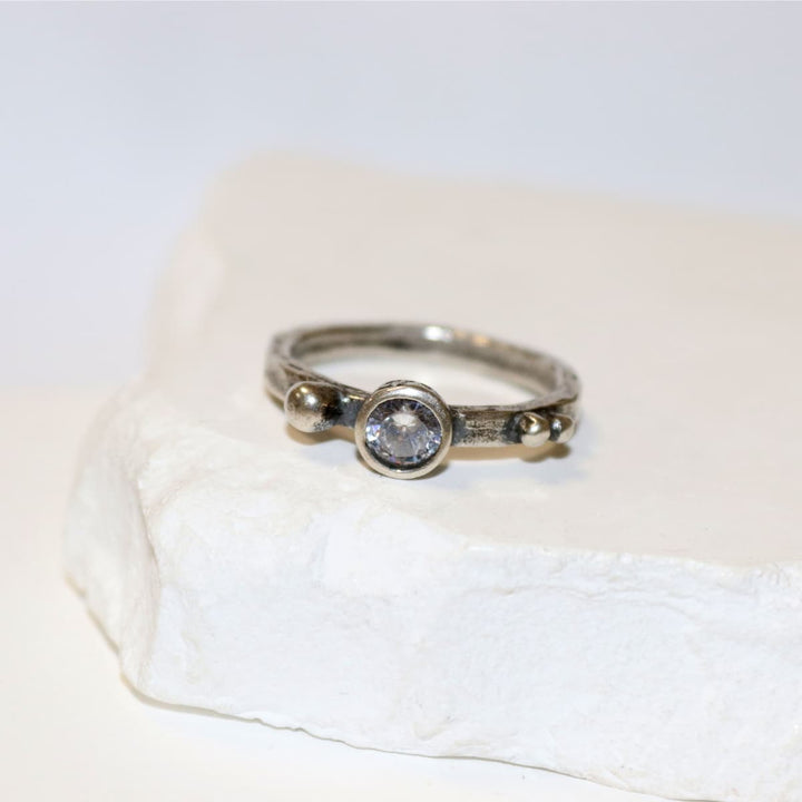 Anillo Mujer Nabil con Plata 925 y circonitas