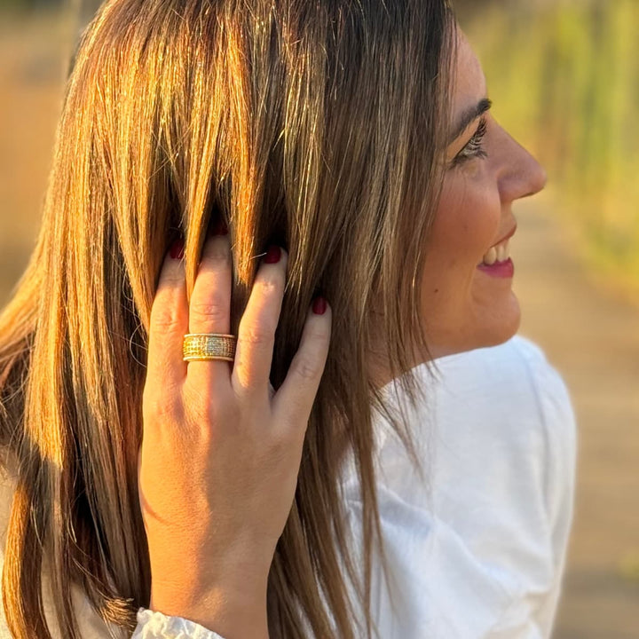 Anillo Mujer Chapado Oro Dorotea