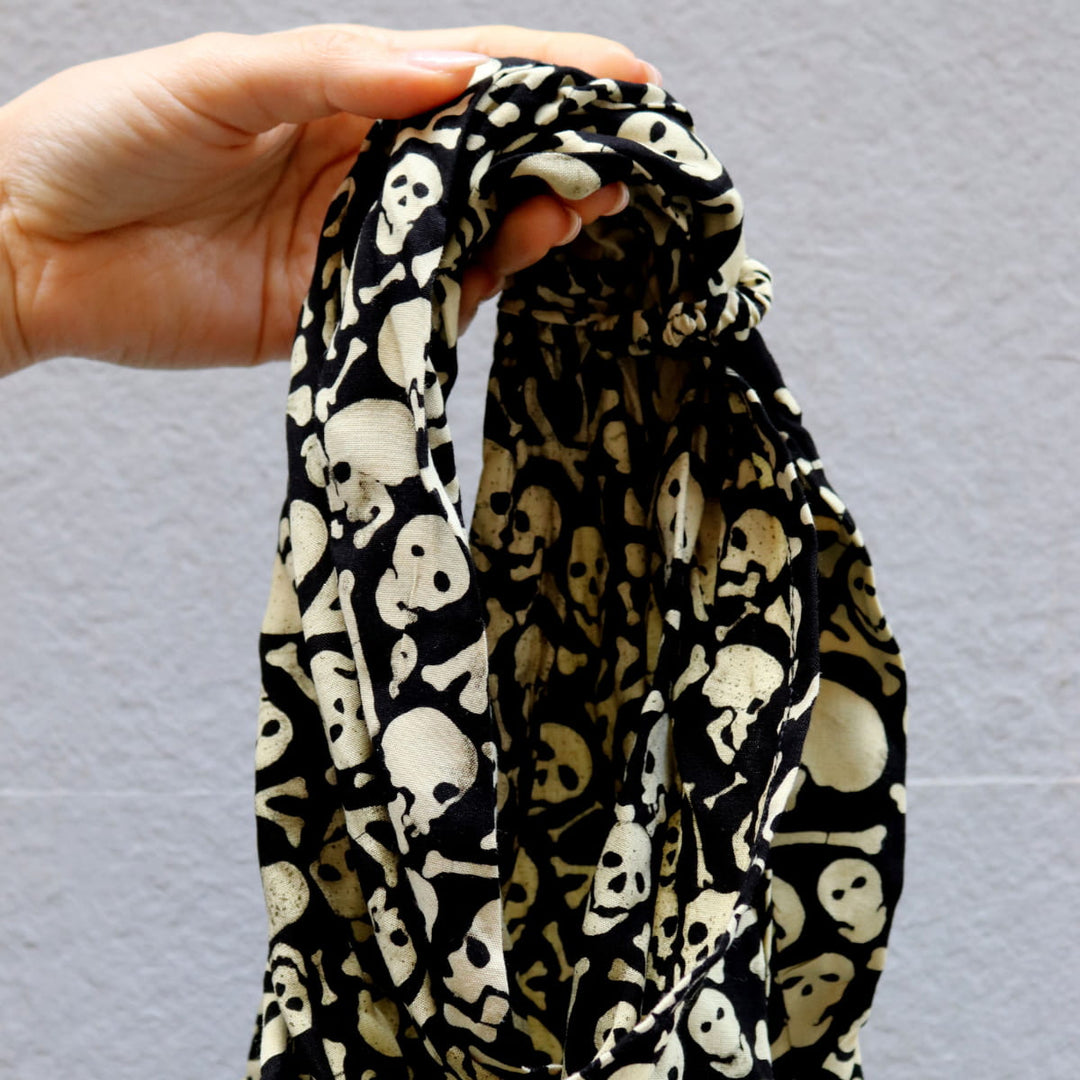 Bandana con estampado de calavera