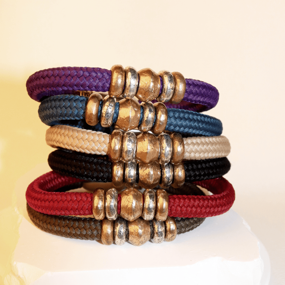 Coral Nylon Bracelet