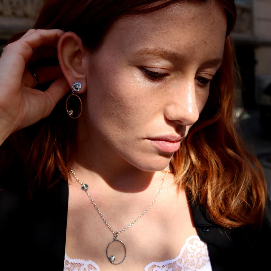 Collar mujer Tafilalt con Plata 925 y circonitas