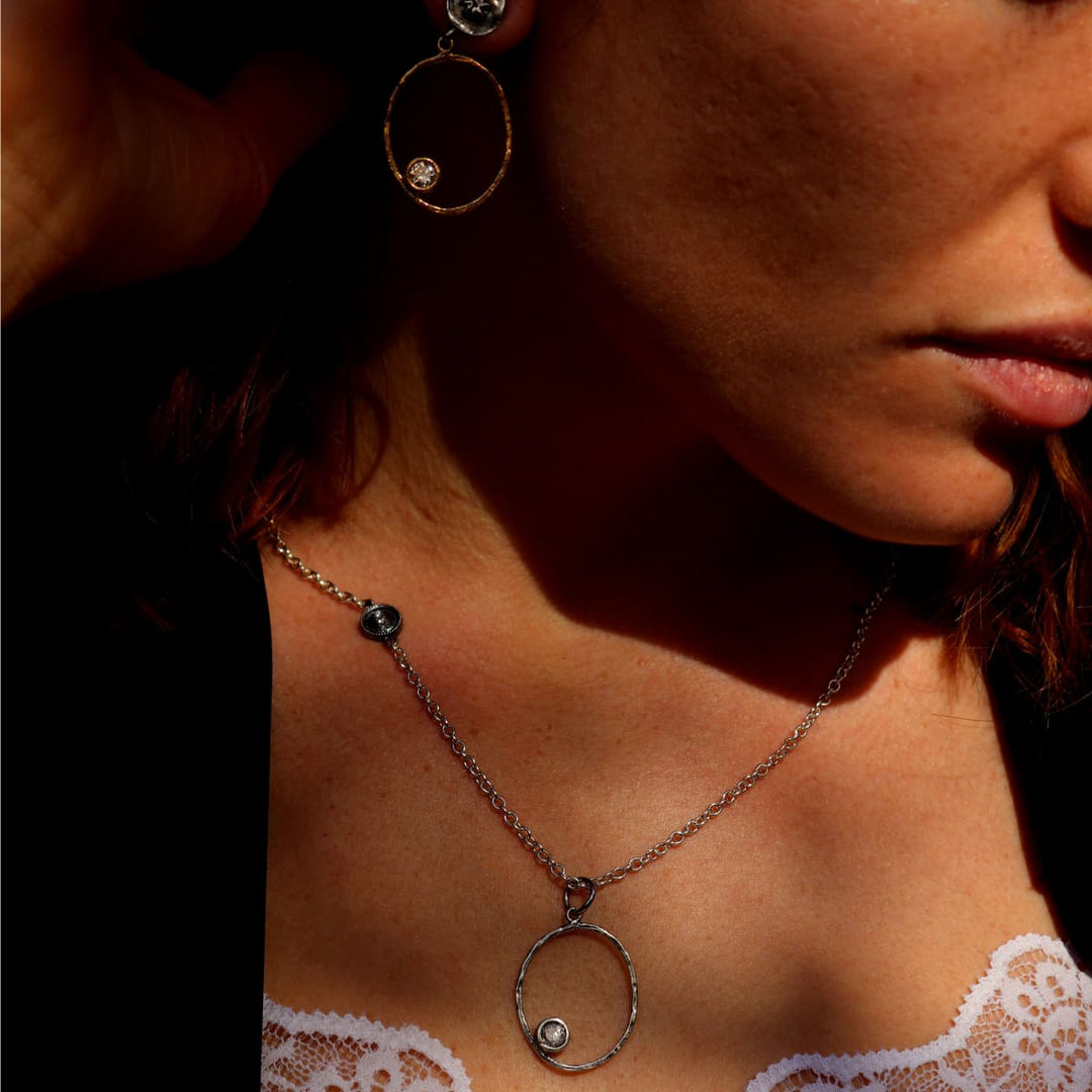 Collar mujer Tafilalt con Plata 925 y circonitas