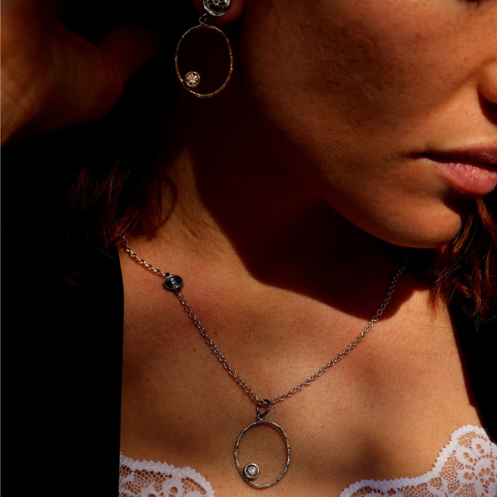 Collar mujer Tafilalt con Plata 925 y circonitas