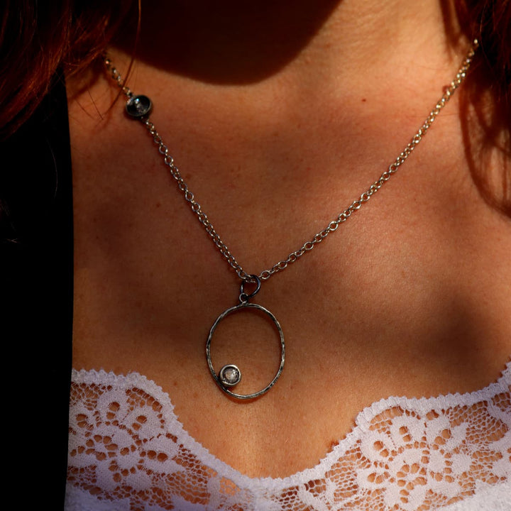 Collar mujer Tafilalt con Plata 925 y circonitas