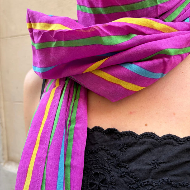Sarong Unisex Rosa Rayas