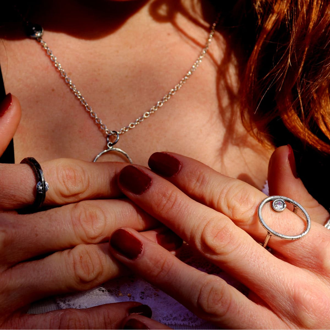 Anillo Mujer Tafilalt con Plata 925 y circonitas
