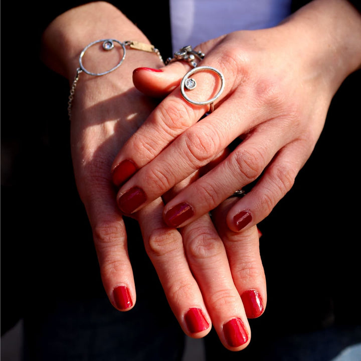Anillo Mujer Tafilalt con Plata 925 y circonitas