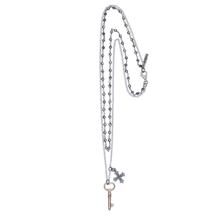 Collar Hombre Bab de Plata 925, bronce y circonitas