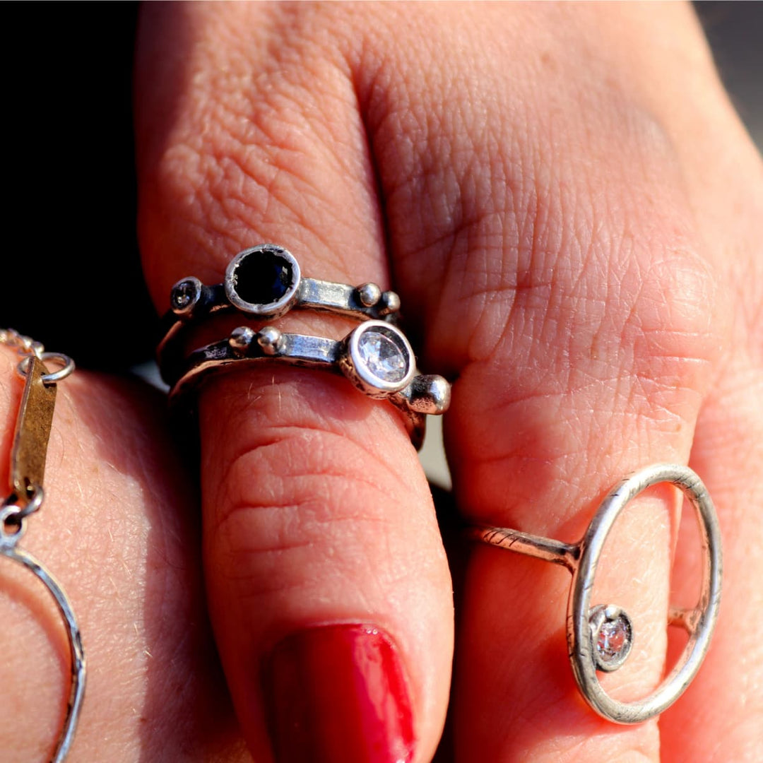 Anillo Mujer Nabil con Plata 925 y circonitas