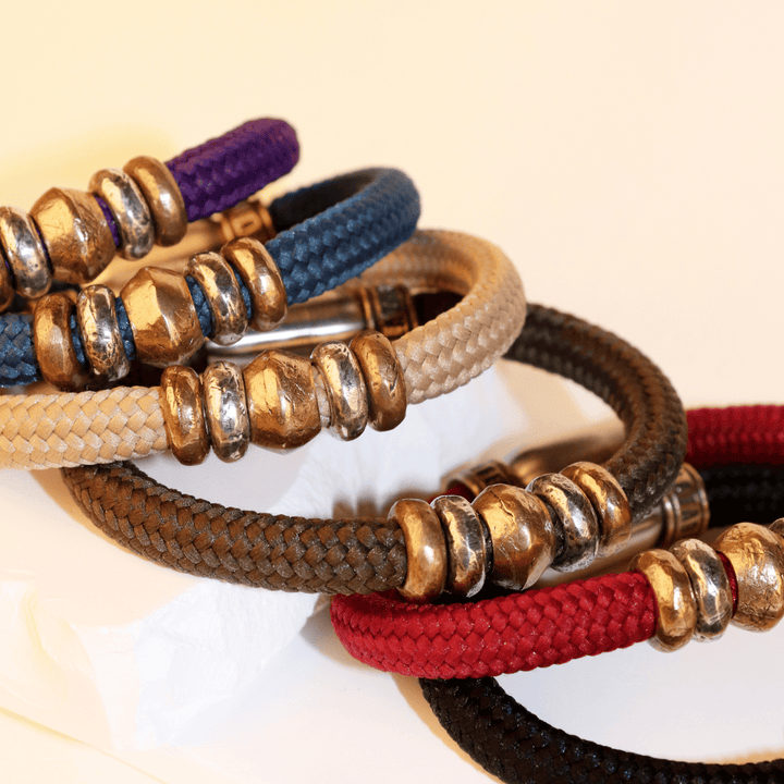 Coral Nylon Bracelet