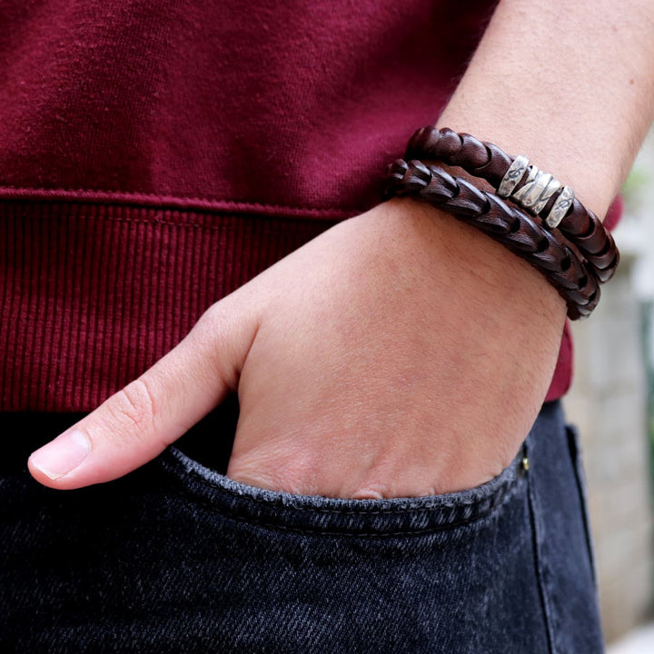 Kupra Men's Leather Bracelet