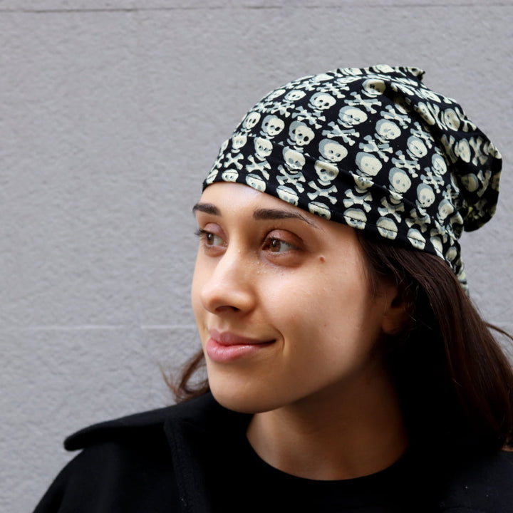 Bandana con estampado de calaveras en 3D