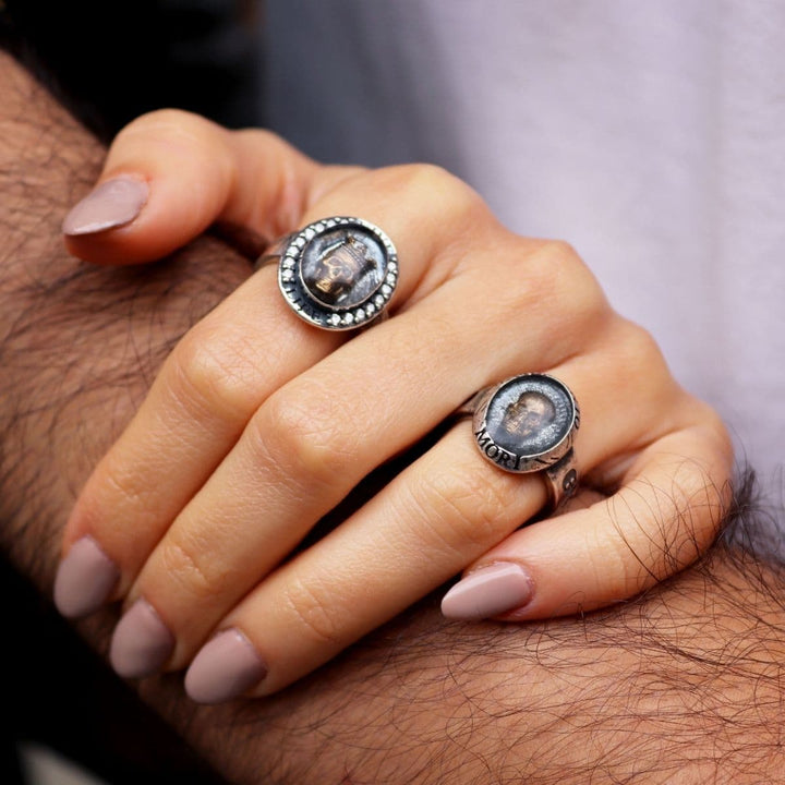 Anillo Calavera MEMENTO MORI Dauph en Plata 925