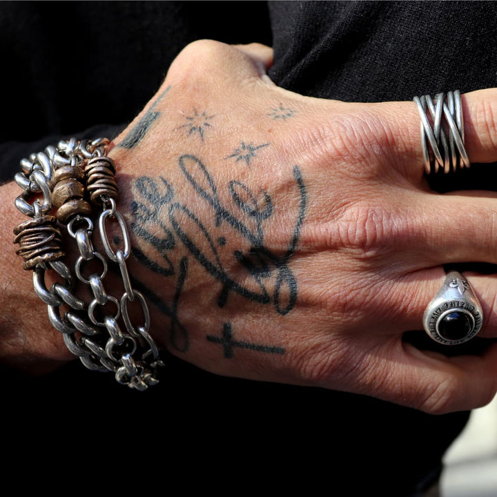 Pulsera Hombre Yuba de Plata 925 y bronce