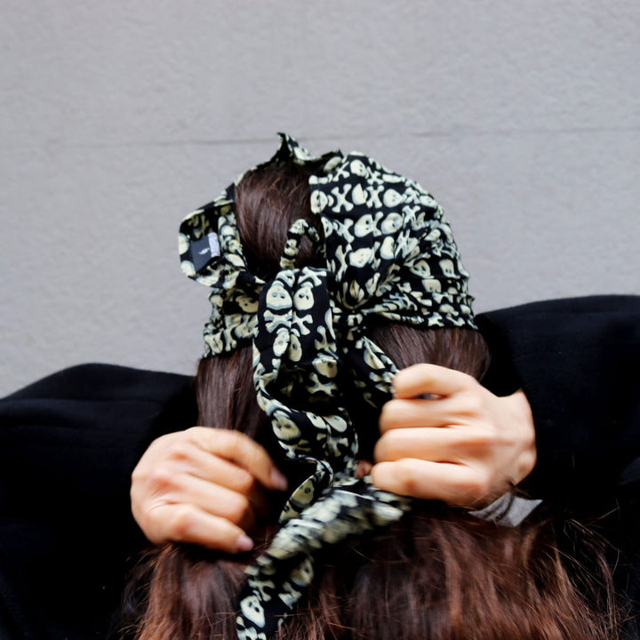 Bandana con estampado de calaveras en 3D