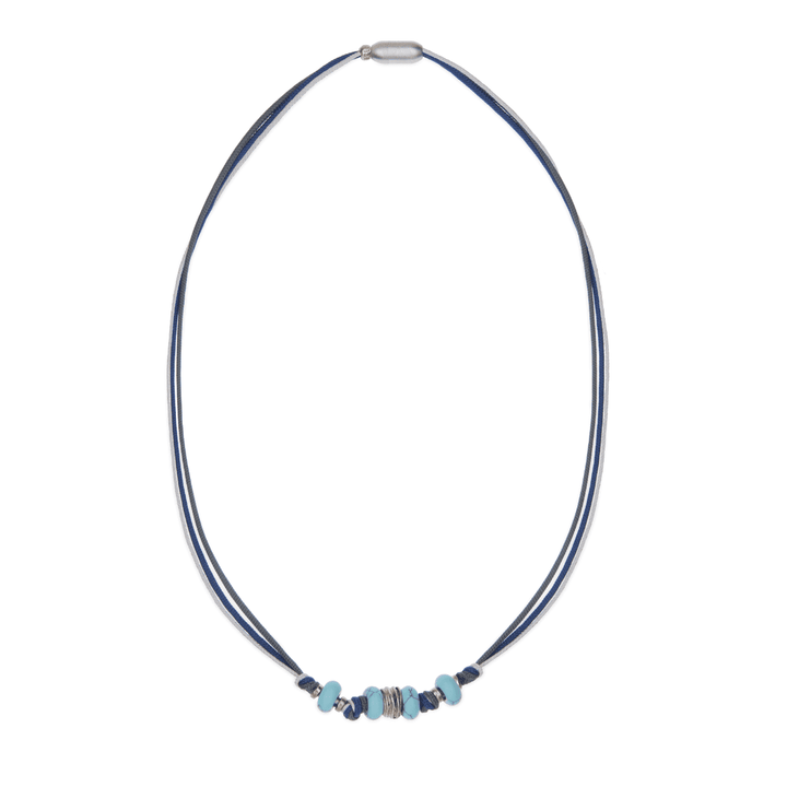 Kobaltblaue Nylonkette