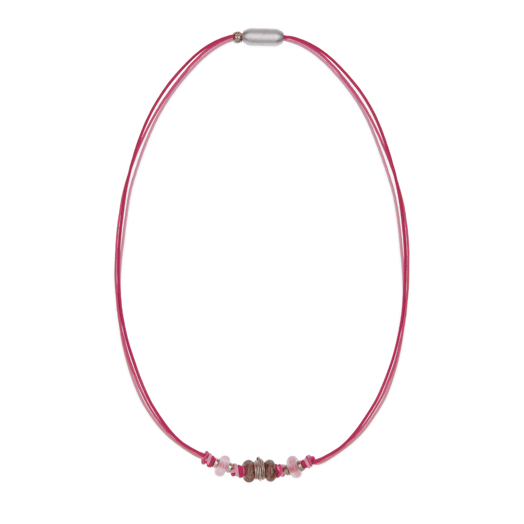 Topas-Nylon-Halskette