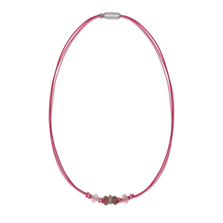 Topas-Nylon-Halskette