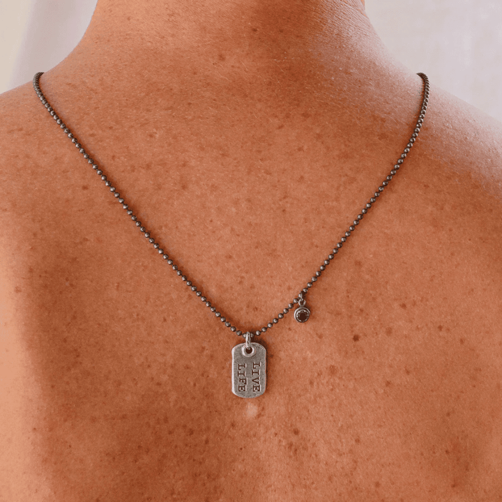 Collar Live Life Hombre Mahe de plata 925