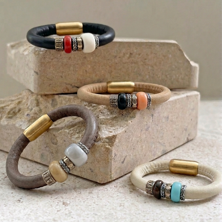 Pulsera de Cuero Mujer Siargao